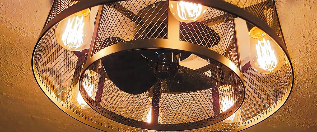 Ohniyou Cage Ceiling Fan installation